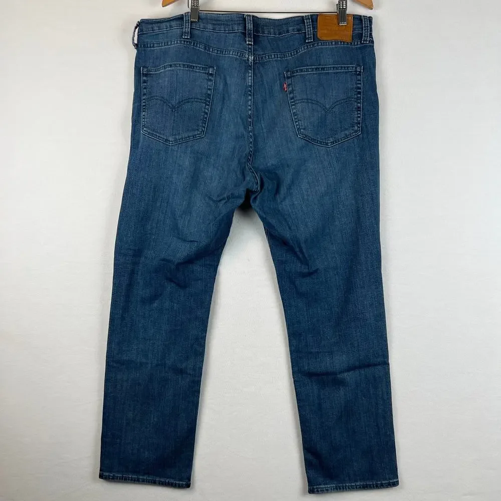 Levis 511 Jeans Mens 42x30 Blue Denim San Francisco Premium Big E Dark‎ Wash